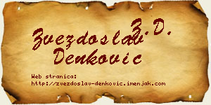 Zvezdoslav Denković vizit kartica